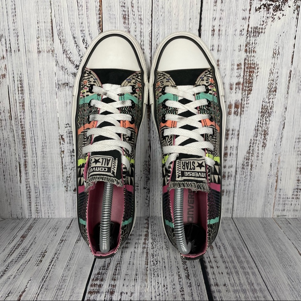 Converse All Star Neon Tribal Print Sneakers Retired Print - Picture 7 of 12